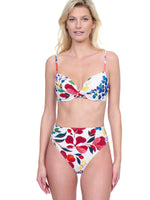 GOTTEX GARDEN DREAM HIGH WAIST BIKINI BOTTOM - WHITE