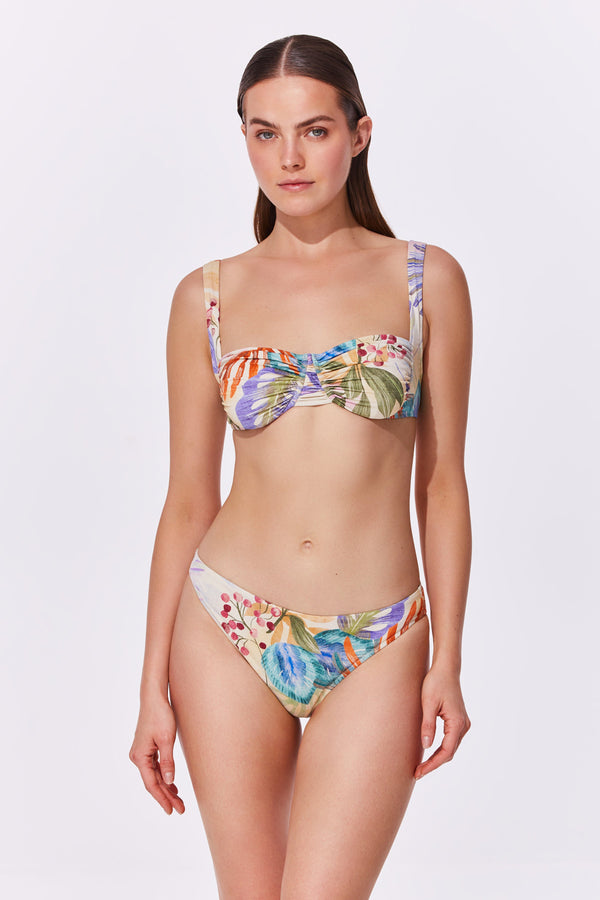 Gottex CHERRY BLOSSOM Shirring Bikini Top