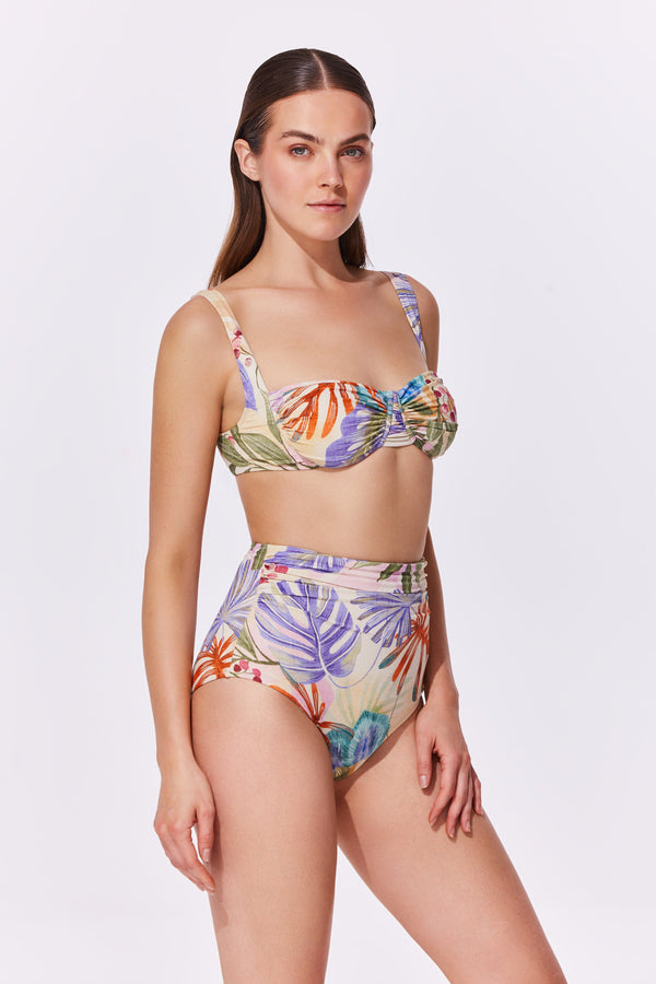 Gottex CHERRY BLOSSOM Shirring Bikini Top