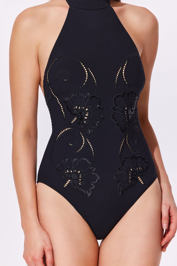 Gottex HOKKAIDO High neck One Piece - Black