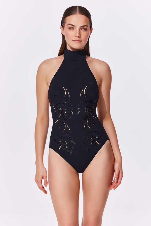 Gottex HOKKAIDO High neck One Piece - Black