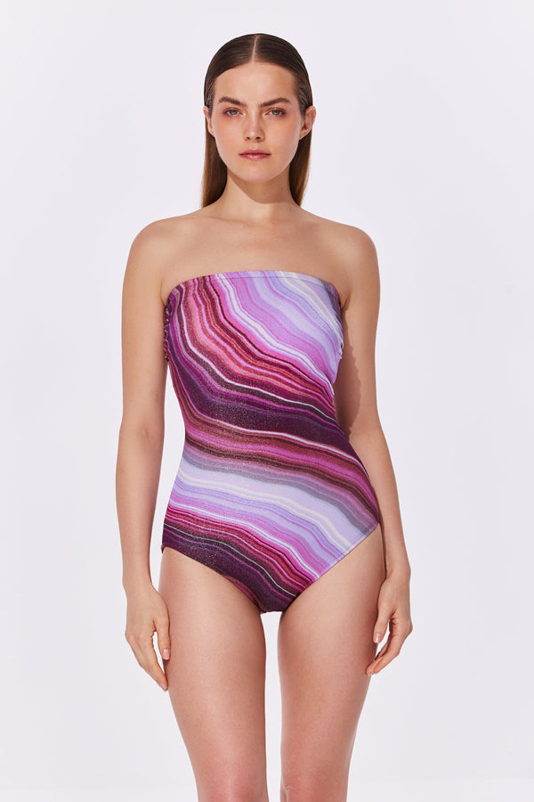 Gottex Marble Dreams Bandeau in Pink