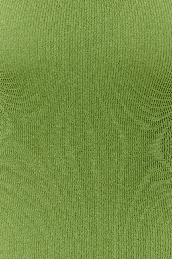 One Size One-Piece Swimsuit with Bust Support-Green