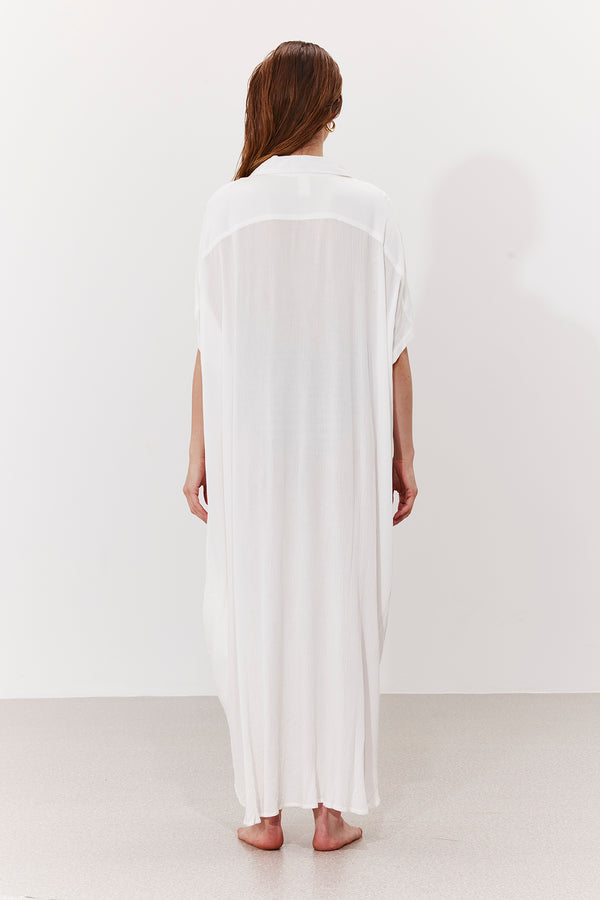 MARRAKESH GALABIA IN WHITE