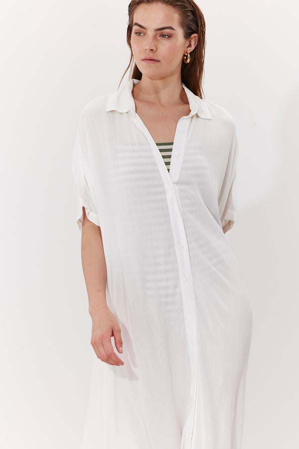 MARRAKESH GALABIA IN WHITE