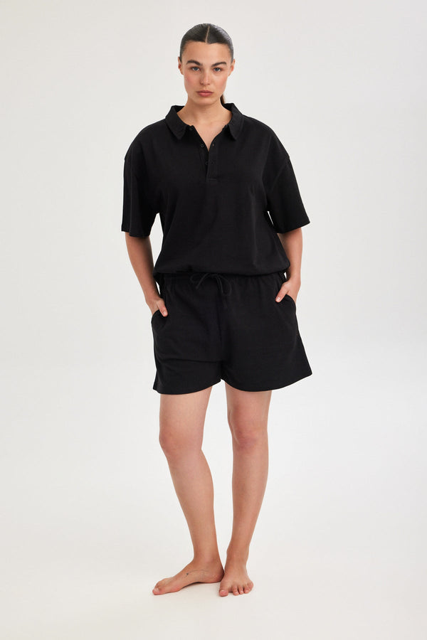 Black Jersey Shorts