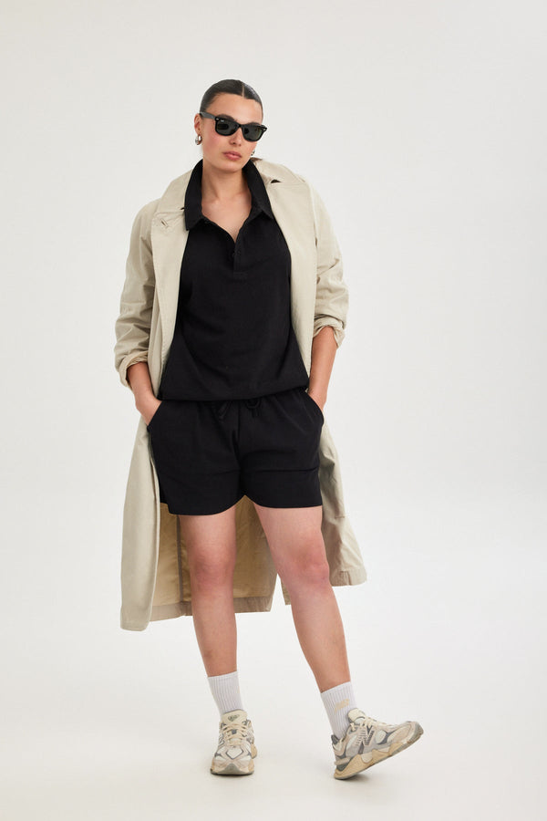 Black Jersey Shorts