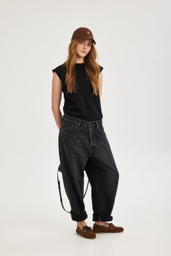 Black Jersey Tank Top