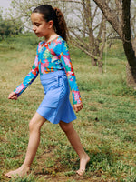 GIRLS BLUE SKIRT