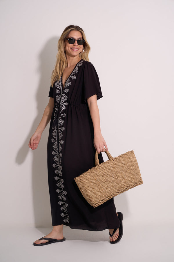 BEACH KFTAN -BLACK