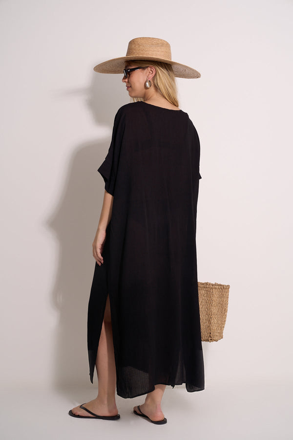 BEACH KFTAN -BLACK