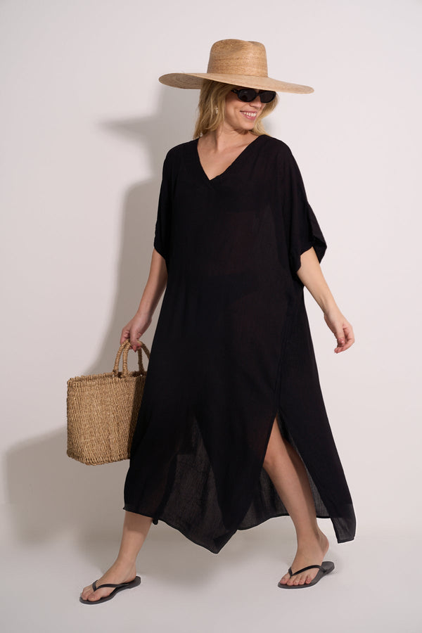 BEACH KFTAN -BLACK