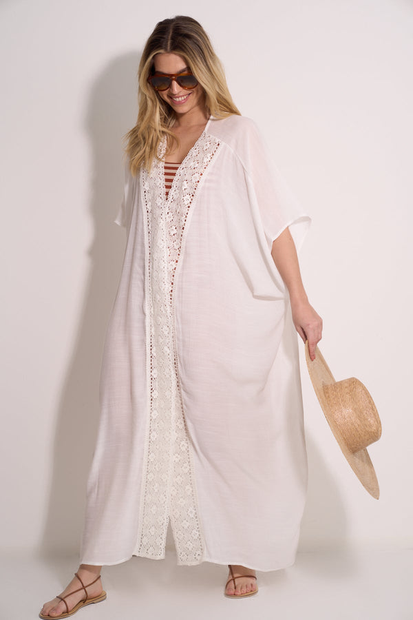 KIMONO BEACHWEAR - WHITE