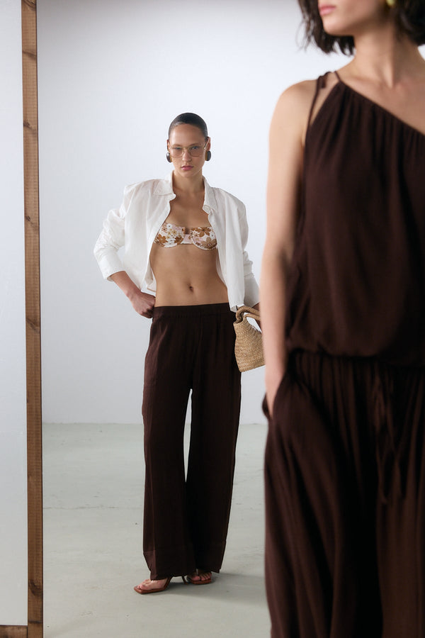 Mykonos Crop Shirt - White