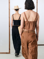 Monaco Wide Leg Pants - Brown