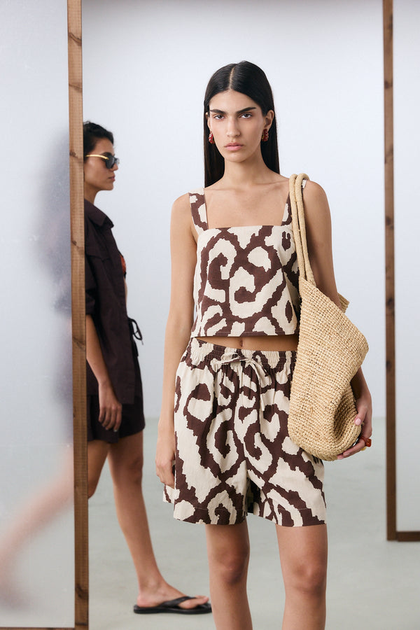 Desert Brown Bermuda Shorts