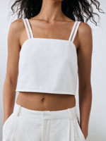 Monaco Crop Top - White