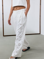 Monaco Wide Leg Pants - White