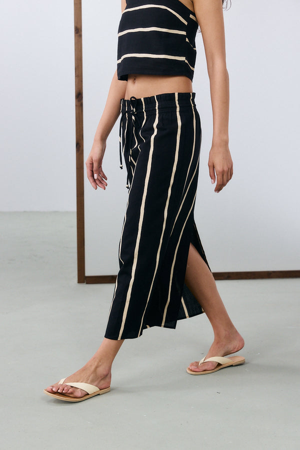 Ibiza Striped Maxi Skirt