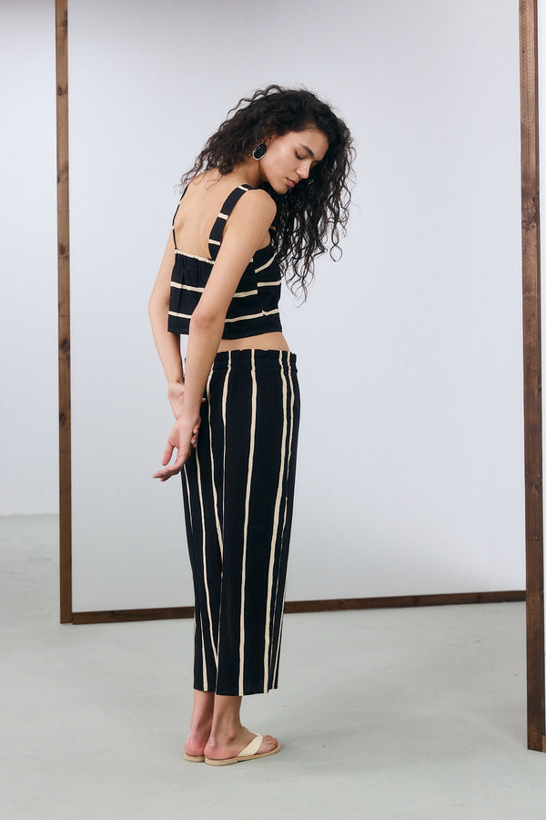 Ibiza Striped Maxi Skirt