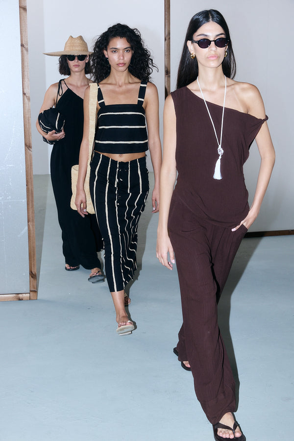 Marrakech Off The Shoulder Top - Brown