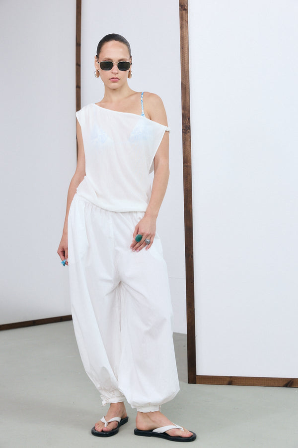 Mykonos Ballon Pants - White