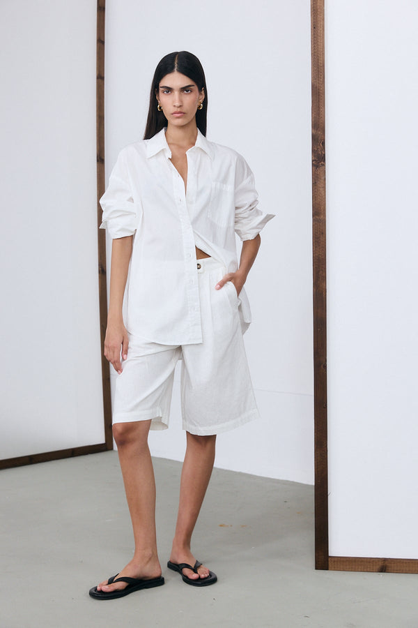 Mykonos Oversize Shirt - White