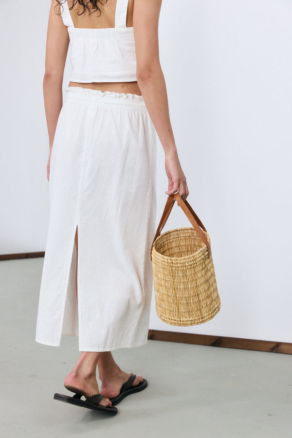 Sorrento Crop Top - White