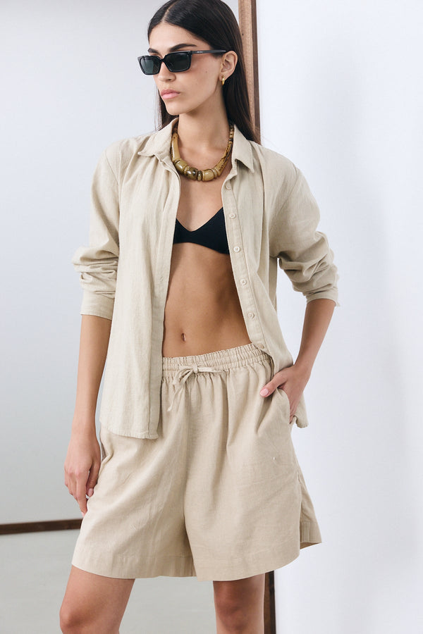 Sorrento Bermuda Shorts - Beige