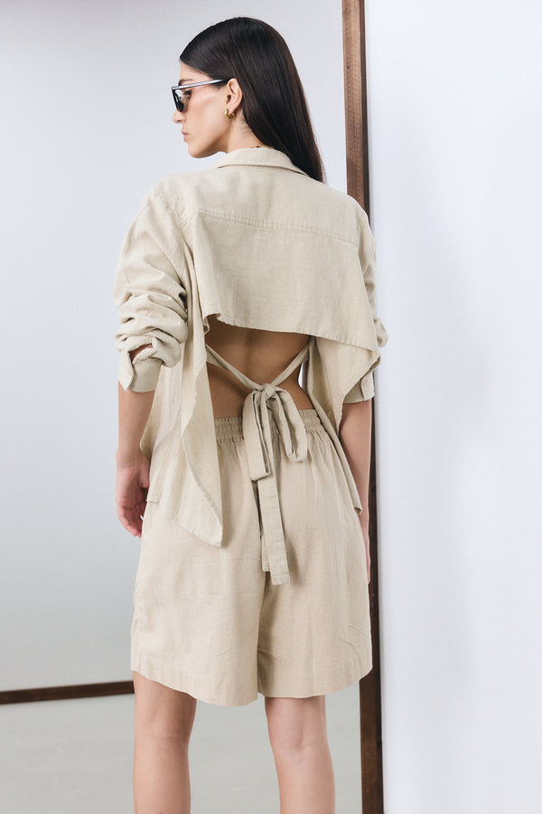 Sorrento Bermuda Shorts - Beige
