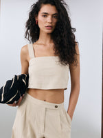 Sorrento Crop Top - Beige