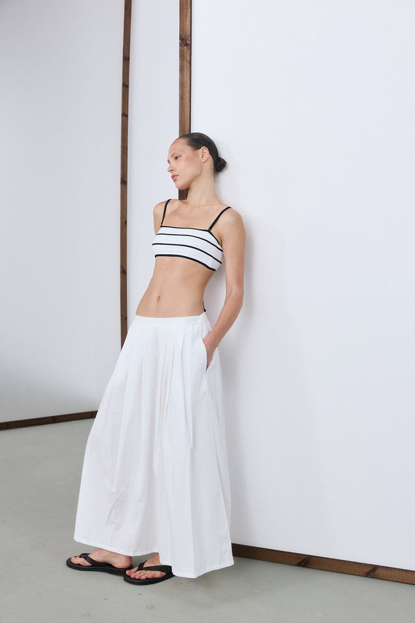 Mykonos Maxi Skirt - White