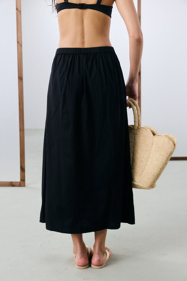 Mykonos Maxi Skirt - Black