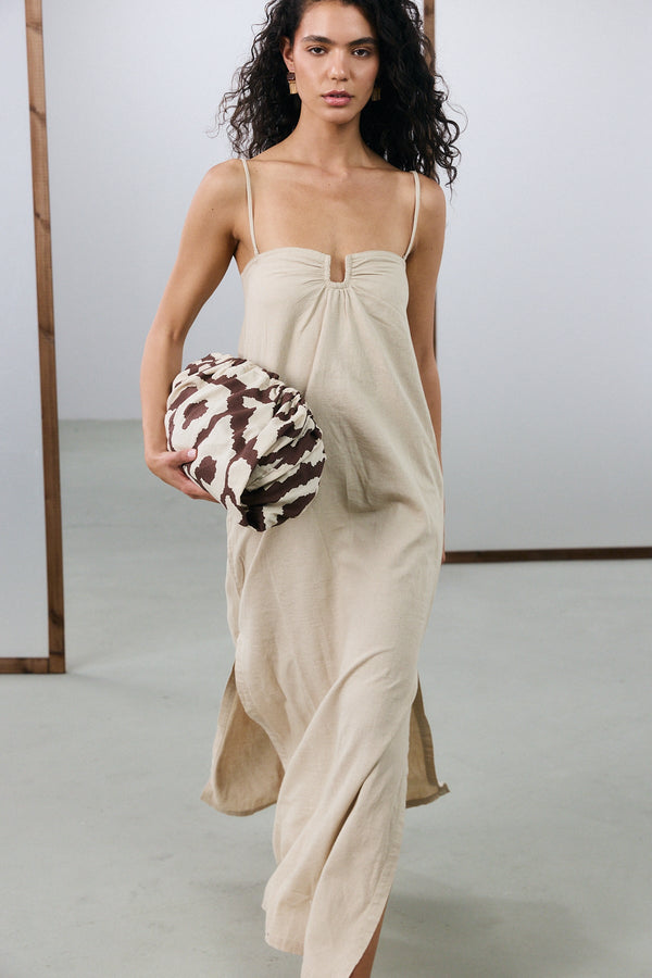 Sorrento Maxi Dress - Beige