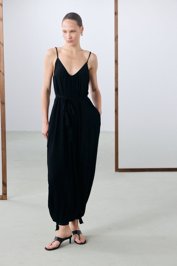 Marrakech Draped jumpsuit Black