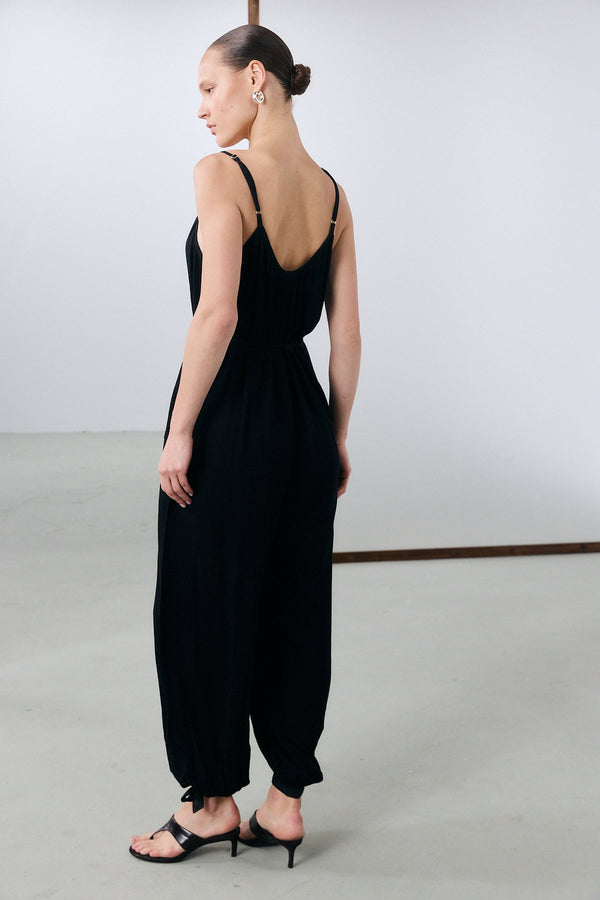 Marrakech Draped jumpsuit Black