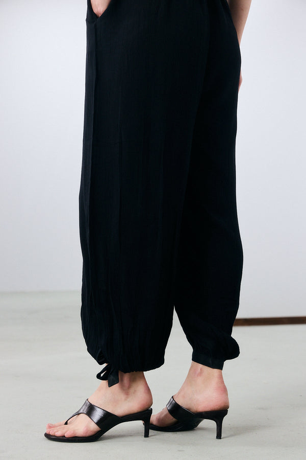 Marrakech Draped jumpsuit Black