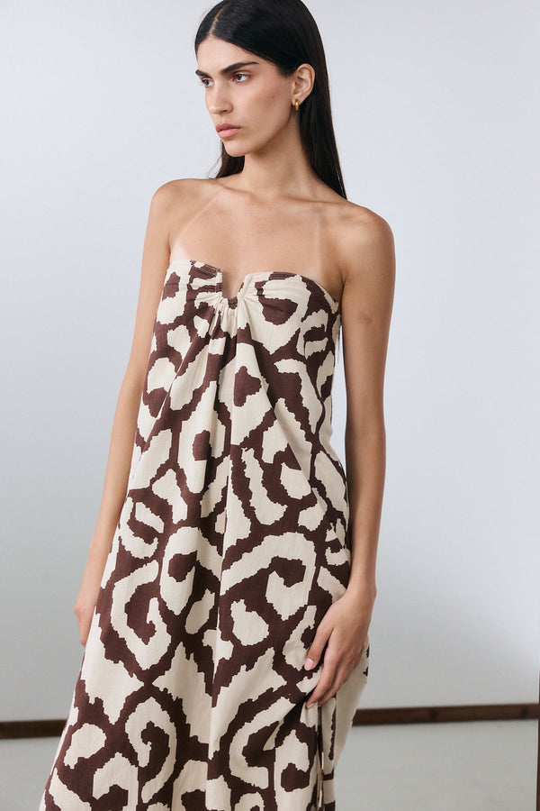 Desert Maxi Dress - Brown