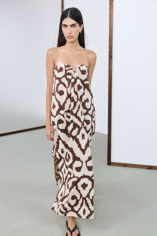Desert Maxi Dress - Brown