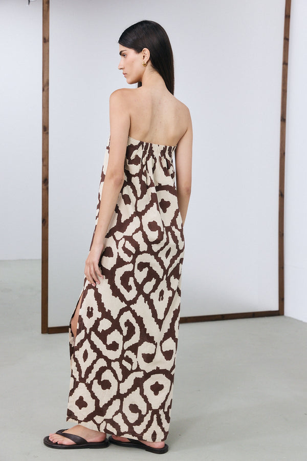 Desert Maxi Dress - Brown