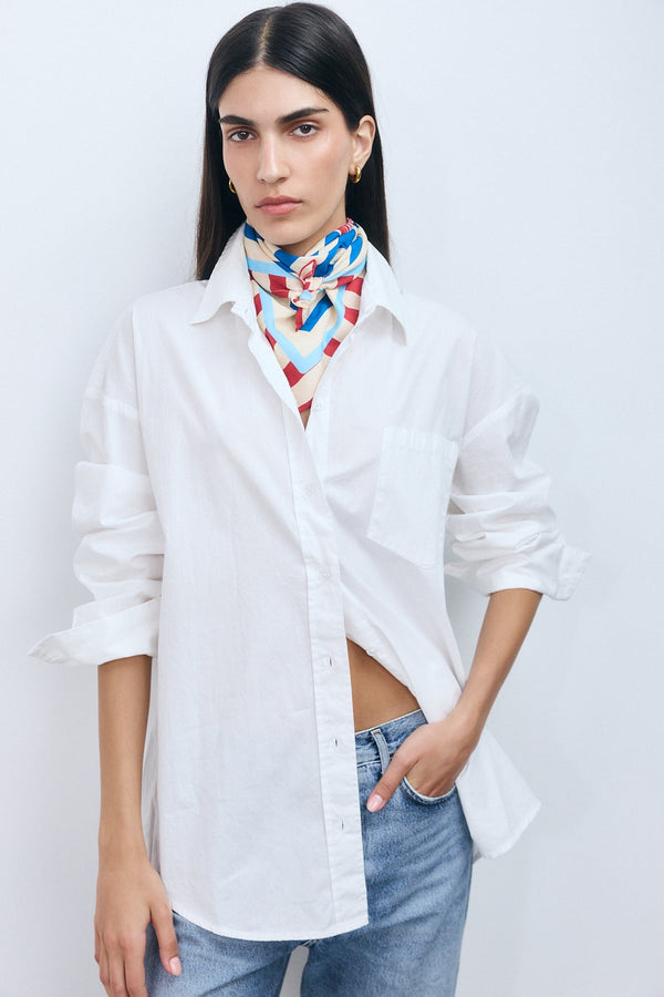 Mykonos Oversize Shirt - White