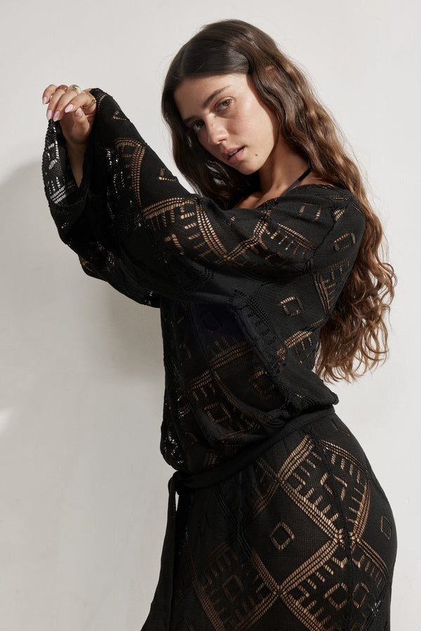 Belinda Maxi Dress Cover-Up-Black