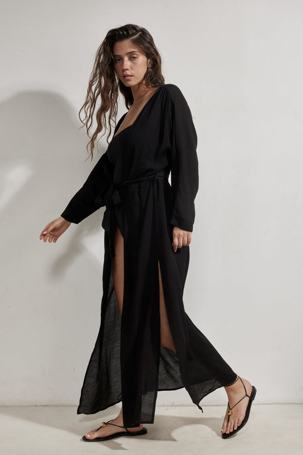 Dreamer Robe Cover-Up- Black