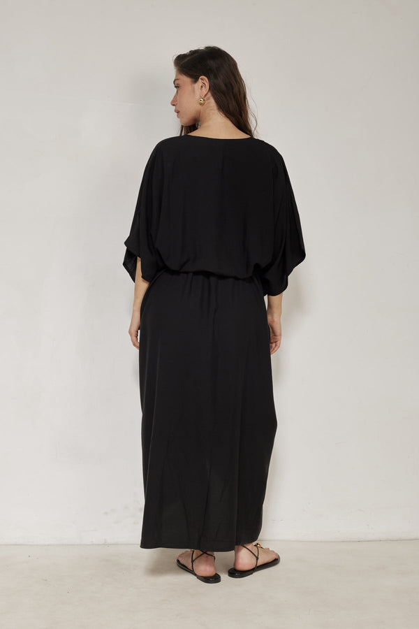 Black Kimono Beach Cover-Up