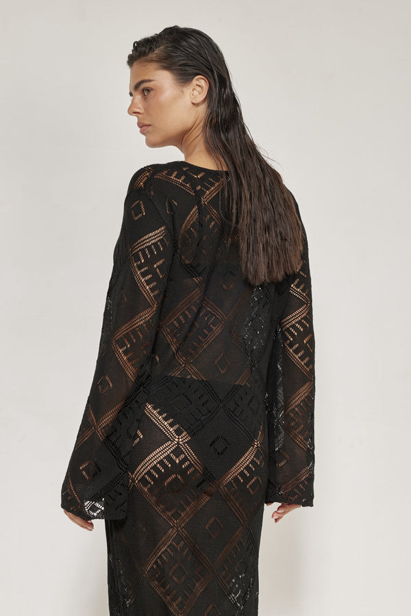 Belinda Maxi Dress Cover-Up-Black
