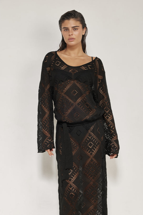 Belinda Maxi Dress Cover-Up-Black