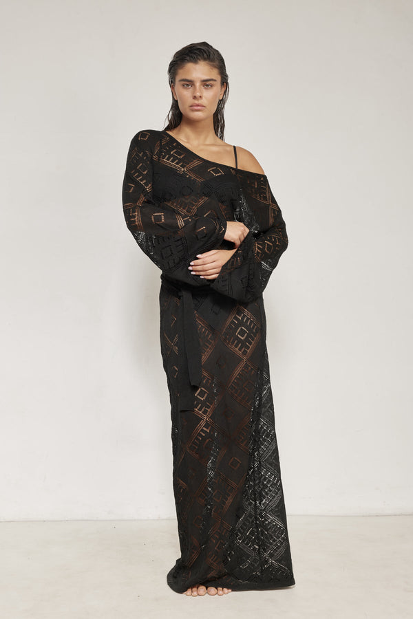 Belinda Maxi Dress Cover-Up-Black