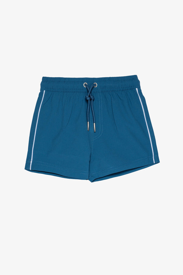 Beach Scout Drawstring Swim Shorts-Denim
