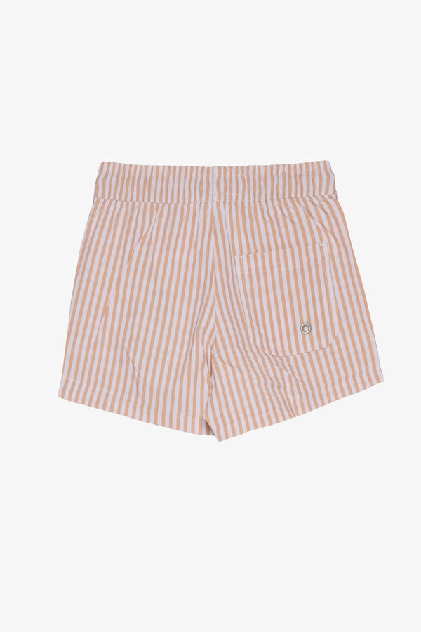 Beach Scout Drawstring Swim Shorts-Yellow Stripe