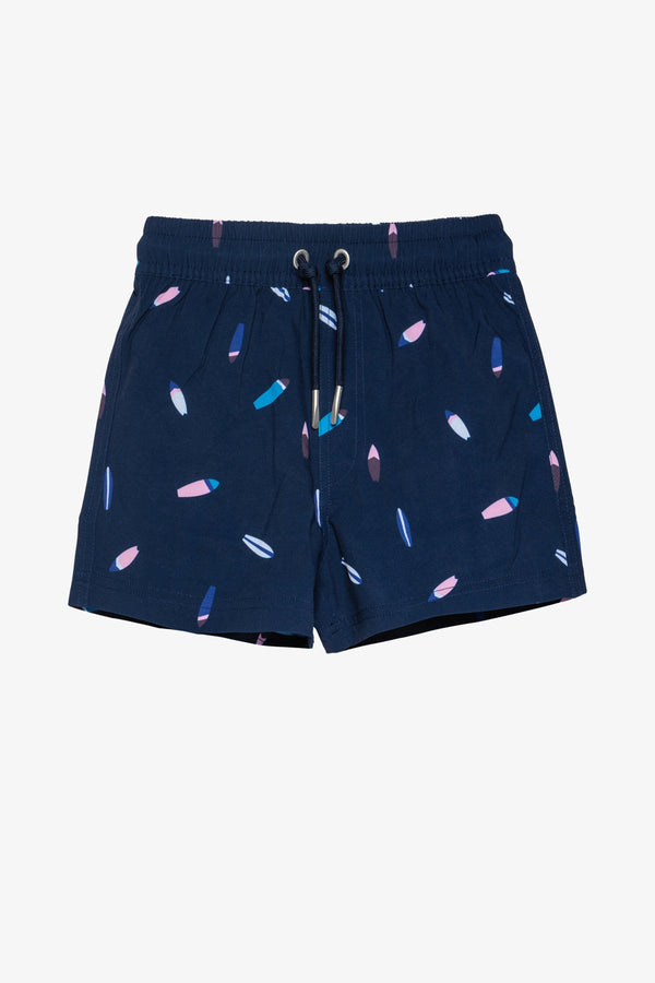 Beach Scout Drawstring Swim Shorts-Multi Blue